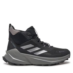 Trekkingi adidas. Czarne buty sportowe ADIDAS, bez wzorów, z gore-texu, bez zapięcia, trekkingowe, Adidas Terrex, gore-tex. Za 479,99 zł.