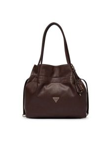 Guess Torebka Karima HWNG22 49230 Brązowy. Brązowe torebki klasyczne Guess, z aplikacjami, ze skóry, bez dodatków. Za 584,99 zł.