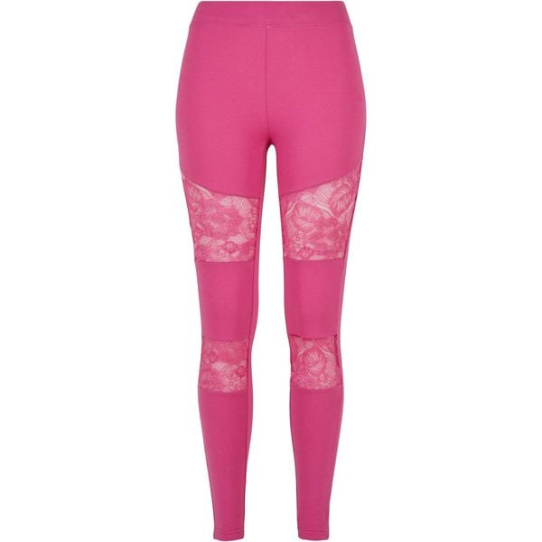 Legginsy damskie Urban Classics Laces Inset GT. Fioletowe legginsy Urban Classics, bez wzorów. Za 158,00 zł.