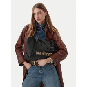 Torebka LOVE MOSCHINO. Czarne shopper bag LOVE MOSCHINO, bez wzorów, bez dodatków. Za 759,99 zł.