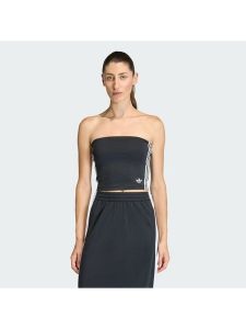 Adidas Top 3-Stripes KD2893 Czarny Slim Fit. Czarne topy ADIDAS, s, bez wzorów, z syntetyku, bez kołnierzyka, bez ramiączek. Za 128,99 zł.