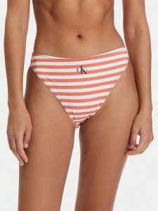 Calvin Klein Swimwear Dół od bikini LV00Q61147 Pomarańczowy. Brązowe bikini Calvin Klein Swimwear, bez wzorów, z syntetyku. Za 189,99 zł.