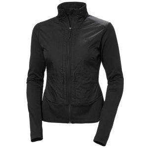 Damska bluza hybrydowa Helly Hansen Versalite. Czarne kurtki Helly Hansen, bez wzorów, z polaru, bez kaptura. Za 540,50 zł.