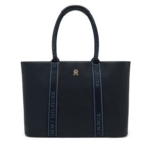 Torebka Tommy Hilfiger. Brązowe torebki klasyczne TOMMY HILFIGER, bez wzorów, bez dodatków. Za 690,99 zł.