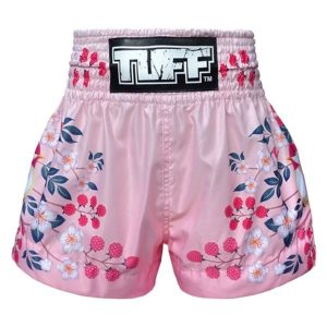 Spodenki treningowe TUFF Pink Sakura. Czerwone szorty TUFF, bez wzorów, sportowe. Za 149,00 zł.