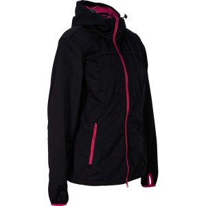 Lekka kurtka softshell. Czarne kurtki bonprix, bez wzorów, z softshellu, bez kaptura. Za 219,99 zł.