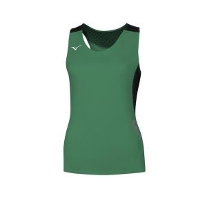 Damski tank top Mizuno Premium. Czarne topy Mizuno, l, bez wzorów, sportowe, bez kołnierzyka, bez ramiączek. Za 147,00 zł.
