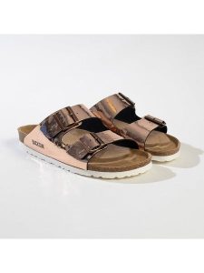 BACKSUN Klapki "Bali" w kolorze złotym rozmiar: 37. Żółte klapki Backsun, bez wzorów, z otwartym noskiem, bez obcasa. Za 130,99 zł.