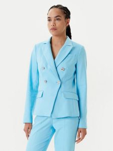 Morgan Marynarka 251-VPKY.F Turkusowy Slim Fit. Niebieskie marynarki i żakiety Morgan, bez wzorów, z syntetyku. Za 339,99 zł.
