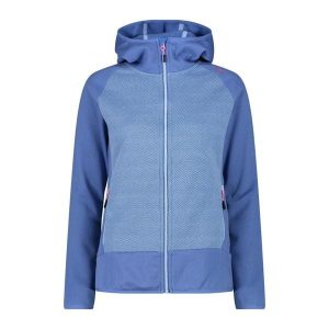Bluza damska turystyczna CMP 34H6036. Niebieskie bluzy CMP, l, bez wzorów, bez kaptura. W wyprzedaży za 230,99 zł.