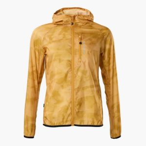 Kurtka → trening → damska → Swedemount → Packable Wind Jacket → szybkoschnąca. Żółte kurtki SWEDEMOUNT, bez wzorów, z softshellu, bez kaptura. Za 199,99 zł.