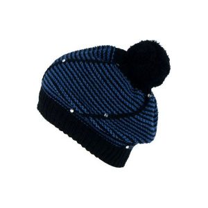 Czapka damska Paseczki czarno-niebieska. Czapki marki Art of Polo. Za 39,22 zł.