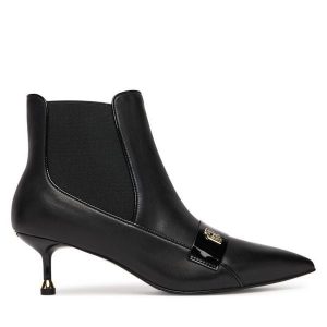 Botki Liu Jo. Czarne botki Liu Jo, bez wzorów, bez obcasa, na szpilce, bez zapięcia. Za 539,99 zł.