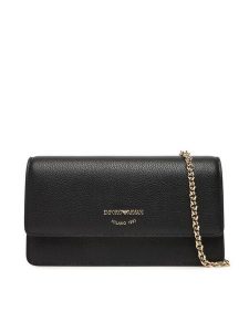 Emporio Armani Torebka EW003036 AF19568 UC001 Czarny. Czarne torebki wieczorowe Emporio Armani, bez wzorów, ze skóry, bez dodatków. Za 659,99 zł.