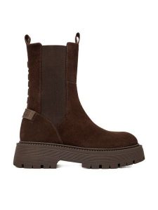 G-Star Raw Sztyblety EO-YASEMIN-70861S Brązowy. Brązowe botki G-Star Raw, bez wzorów, ze skóry, bez obcasa, na płaskiej podeszwie, bez zapięcia. Za 359,99 zł.