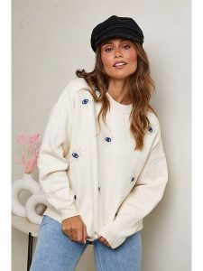 Soft Cashmere Sweter w kolorze kremowym rozmiar: 34/36. Brązowe swetry oversize Soft Cashmere, bez wzorów, bez ramiączek. Za 112,29 zł.