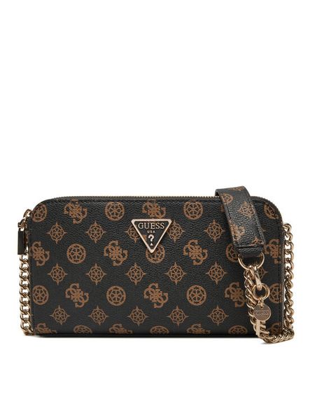 Guess Torebka HWEPG9 51012 Brązowy. Brązowe listonoszki Guess, z aplikacjami, ze skóry, bez dodatków. Za 289,99 zł.