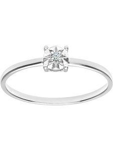 Revoni Złoty pierścionek z diamentem rozmiar: 56. Szare pierścionki Revoni, z diamentem, złote. Za 913,99 zł.