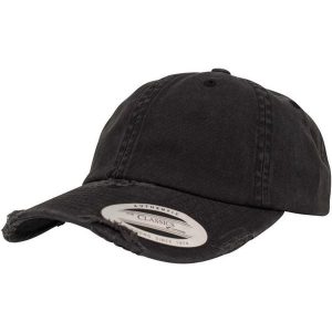 Czapka Z Daszkiem O Niskim Profilu. Szare czapki FLEXFIT, bez wzorów, z bawełny. Za 76,99 zł.