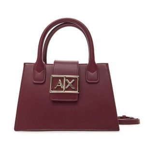 Torebka Armani Exchange. Czerwone torebki klasyczne Armani Exchange, bez wzorów, bez dodatków. Za 659,99 zł.