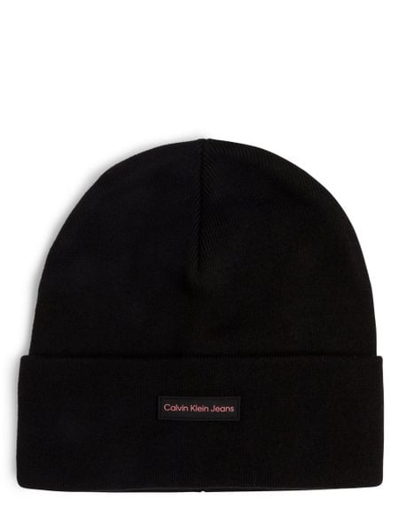 Calvin Klein Jeans Czapka Kobiety Bawełna czarny, ONE SIZE. Czarne czapki Calvin Klein Jeans, bez wzorów, z bawełny, eleganckie. Za 119,95 zł.