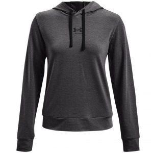 Damska Bluza Z Kapturem Rival Terry. Szare bluzy Under Armour, s, bez wzorów, z kapturem. Za 181,99 zł.