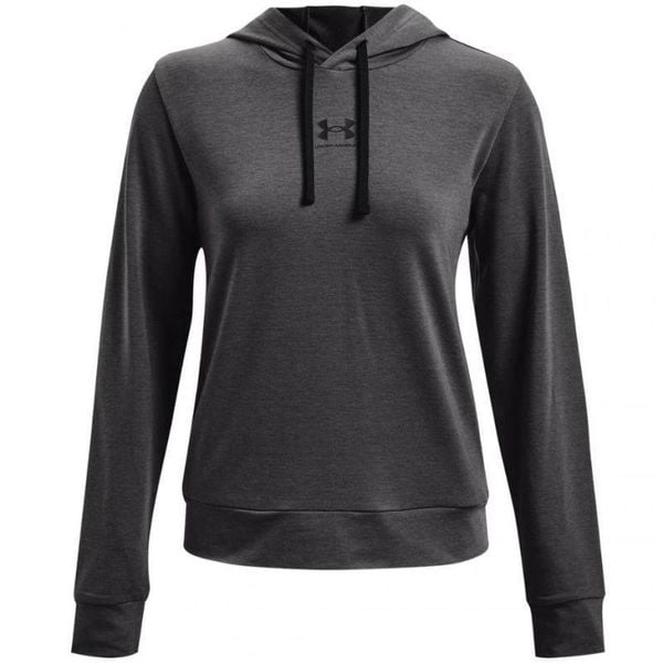 Damska Bluza Z Kapturem Rival Terry. Szare bluzy Under Armour, s, bez wzorów, z kapturem. Za 181,99 zł.