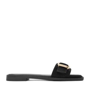 Klapki Beverly Hills Polo Club. Czarne klapki Beverly Hills Polo Club, bez wzorów, bez obcasa. Za 249,99 zł.