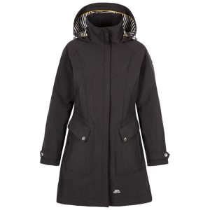 Trespass Rainy Day - Kobieta Jkt Black. Czarne kurtki Trespass, bez wzorów, z tkaniny, bez kaptura. Za 443,99 zł.