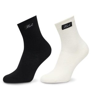 Skarpety długie KARL LAGERFELD. Czarne skarpetki KARL LAGERFELD, bez wzorów. Za 169,99 zł.