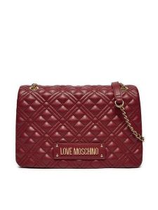 LOVE MOSCHINO Torebka JC4014PP1LLA0552 Bordowy. Czerwone torebki klasyczne LOVE MOSCHINO, bez wzorów, ze skóry, bez dodatków. Za 659,99 zł.