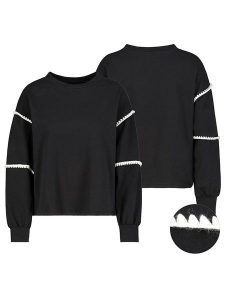 Sublevel Sweter w kolorze czarnym rozmiar: L/XL. Czarne swetry oversize Sublevel, l, bez wzorów, bez ramiączek. Za 48,28 zł.