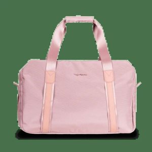 WINGS Torba sportowo - podróżna SKYLARK pink. Czerwone torby podróżne i sportowe WINGS, w ażurowe wzory, z materiału, duże. Za 149,90 zł.