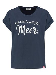 Eight2Nine Koszulka w kolorze granatowym rozmiar: M. Niebieskie bluzki Eight2Nine, m, bez wzorów, z bawełny, bez kołnierzyka, bez ramiączek. Za 43,99 zł.