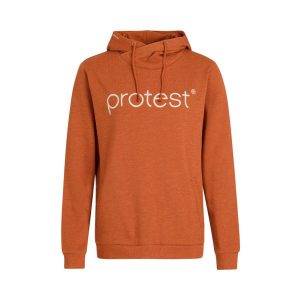 Damska klasyczna bluza z kapturem Protest. Brązowe bluzy Protest, bez wzorów, z kapturem. W wyprzedaży za 224,50 zł.