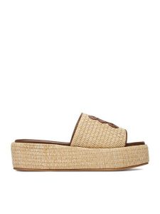 Nine West Espadryle EO-259-8201 Beżowy. Brązowe espadryle Nine West, bez wzorów, z syntetyku, bez obcasa. Za 279,99 zł.