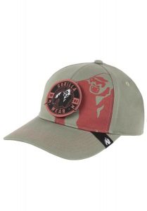 Arden Czapka - Zielony. Czerwone czapki GORILLA WEAR, bez wzorów, z bawełny. Za 142,85 zł.