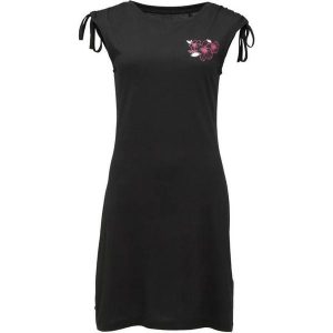 Damska sukienka Loap Asasbeda Blk czarna. Czarne sukienki LOOP, xs, bez wzorów, eleganckie, bez kołnierzyka, bez ramiączek, sportowe. Za 187,99 zł.