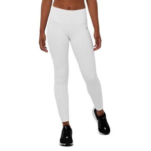 Legginsy sportowe ze średnim stanem Fitness Siroko Run. Białe legginsy SIROKO, bez wzorów, z nylonu. W wyprzedaży za 84,00 zł.