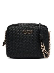 Guess Torebka Mirema HWWG96 31140 Czarny. Czarne listonoszki Guess, z aplikacjami, ze skóry, bez dodatków. Za 469,99 zł.