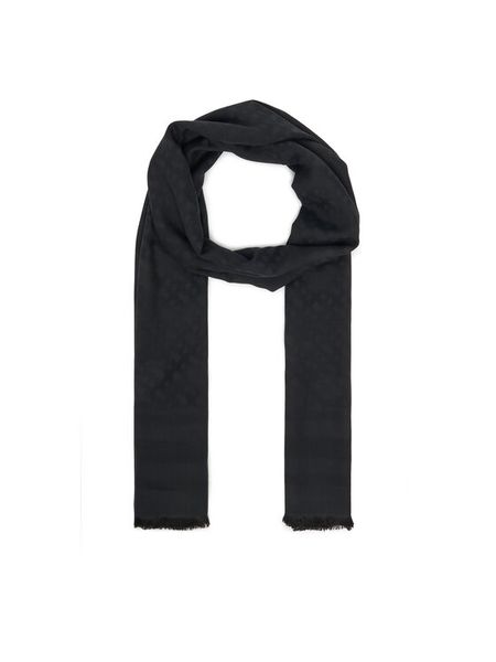 BOSS Szal Maddyson 50545663 Czarny. Czarne rękawiczki Boss, bez wzorów, z jedwabiu. Za 419,99 zł.