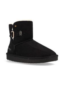 Wrangler Botki zimowe "Elsa" w kolorze czarnym rozmiar: 41. Czarne botki Wrangler, na zimę, bez wzorów, bez obcasa, bez zapięcia. Za 184,46 zł.