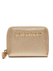 Valentino Portfel Divina VPS1R4139G Złoty. Żółte portfele Valentino, bez wzorów, ze skóry. Za 133,99 zł.
