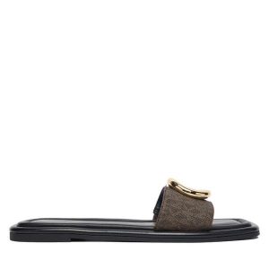 Klapki MICHAEL Michael Kors. Brązowe klapki MICHAEL Michael Kors, bez wzorów, bez obcasa. Za 407,99 zł.