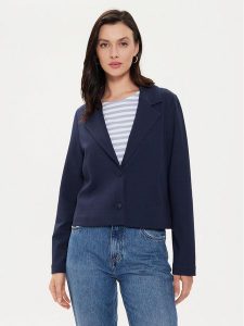 Tamaris Apparel Marynarka Ceyrat TAW0545 Granatowy Regular Fit. Niebieskie marynarki i żakiety Tamaris Apparel, bez wzorów, z bawełny. Za 419,99 zł.