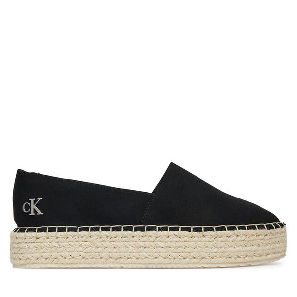 Espadryle Calvin Klein Jeans. Czarne espadryle Calvin Klein Jeans, bez wzorów, z jeansu, bez obcasa. Za 209,99 zł.
