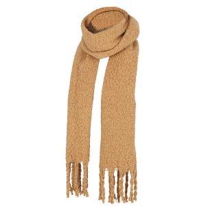 Szalik damski - Moda - Camel - Jeden rozmiar. Brązowe szaliki HEAT KEEPER, na zimę, bez wzorów, z poliesteru. Za 164,54 zł.