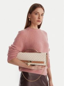 MICHAEL Michael Kors Torebka 30R6GHMC8B Écru. Białe torebki klasyczne MICHAEL Michael Kors, bez wzorów, ze skóry, bez dodatków. Za 604,99 zł.