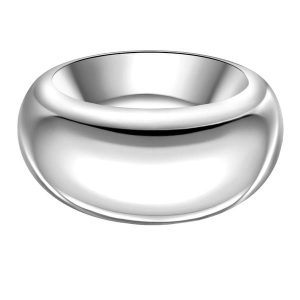 Yokoamii Pierscionek z mosiadzu w kolorze srebrnym Pierścionki 1 ct Damski. Szare pierścionki Yokoamii, posrebrzane. Za 149,99 zł.