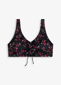 Biustonosz bikini bustier. Czarne bikini bonprix, bez wzorów. Za 97,99 zł.